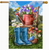 Spring Rain Boots House Flag - Briarwood