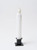 White 7" Battery Taper Candle with Timer