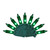 100 Mini LED Classic Green Lights on Green Cord - HBL