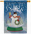 Snow Globe Snowman House Flag - Two Group Flag Co.