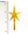 Modern Large Gold Star 1 Pack - Ceramic Christmas Tree Topper
