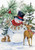 Snowman & Deer Winter Garden Flag - Custom Decor