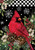 Cardinal Pine Cones Winter Garden Flag - Custom Decor