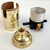 Push-Thru Switch Brass Plated E26 Socket