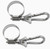 Pole Clamps with Carabiner Clips - 2 Pack