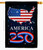 America 250 USA Map Flag House Flag - Two Group Flag Co.