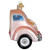 Old World Just Married Magic Car Ornament