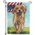 Running Dog & Flag Garden Flag - Primitives by Kathy
