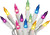 100 Pastel Incandescent Easter Lights on White Cord