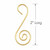 Gold Fancy Swirl Ornament Hanger Hook - 20 Pk
