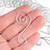 Silver Fancy Swirl Ornament Hanger Hook - 20 Pk
