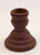 Candle Holder- Wooden Spindle Burgundy