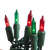 100 Mini Incandescent Red and Green Lights on Green Cord - Allyson's Choice