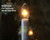 Battery Candle Dual Intensity LED with Timer Brass