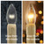 Battery Candle Dual Intensity LED with Timer Brass