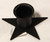 Candle Holder- Black Iron Star 2.5"