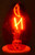 C7 Transparent Red Incandescent Bulbs - 4 Pack