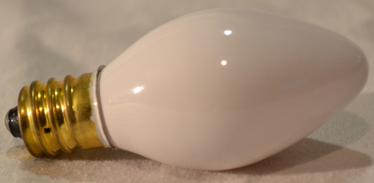 C7 Ceramic White Incandescent Bulbs - 4 Pack