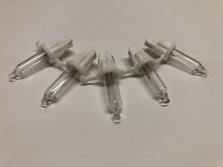 Clear 2.5V Mini Bulbs- 5 Pack