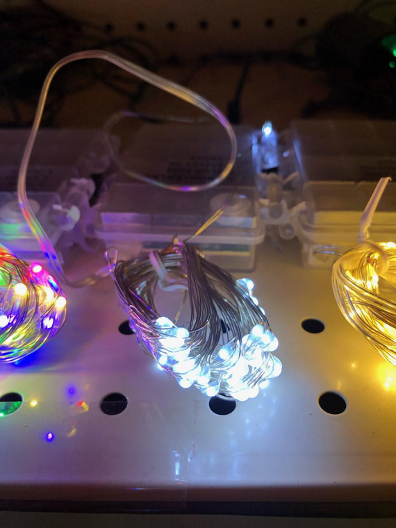 50 Wire Lights Battery Cool White