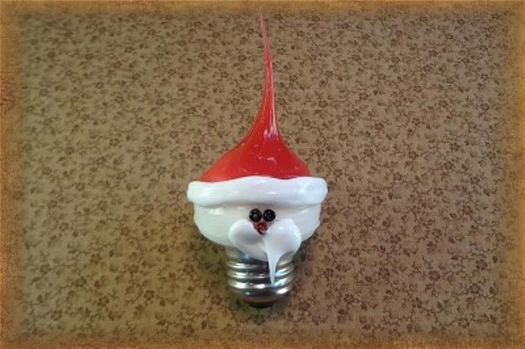 Santa Silicone Bulb, Medium Base - Vickie Jean's