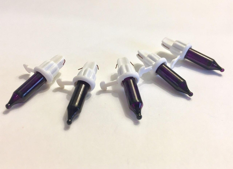 Purple 2.5V Mini Bulbs - 5 Pack