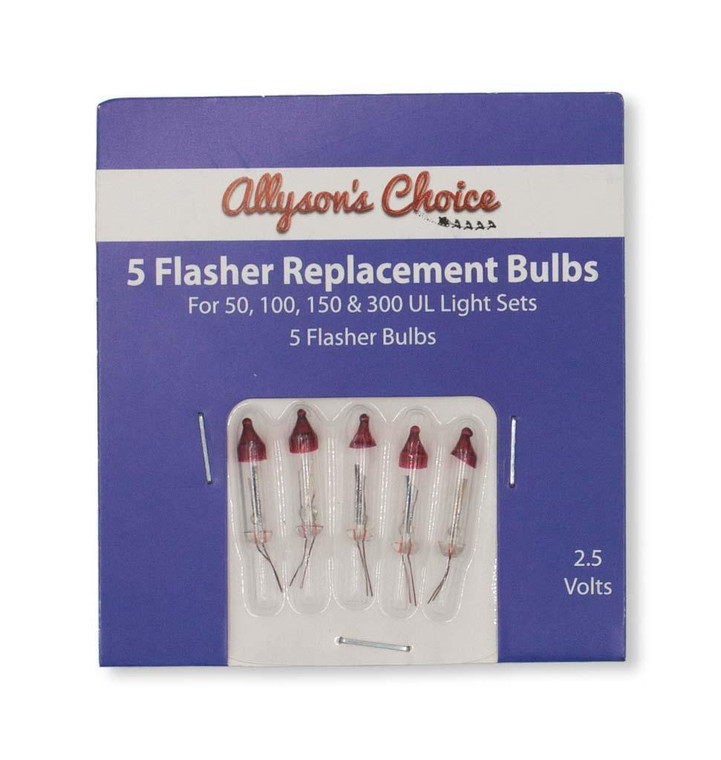 Flasher 2.5V Mini Bulbs - 5 Pack