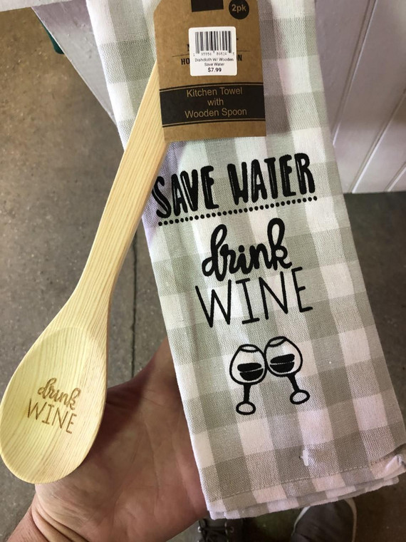 Dishcloth W/ Wooden Spoon Ast