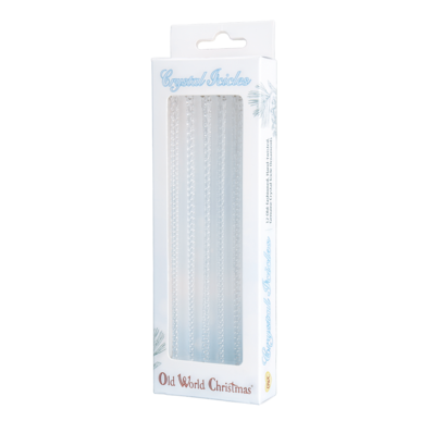 Old World 12 Crystal Icicles Ornament