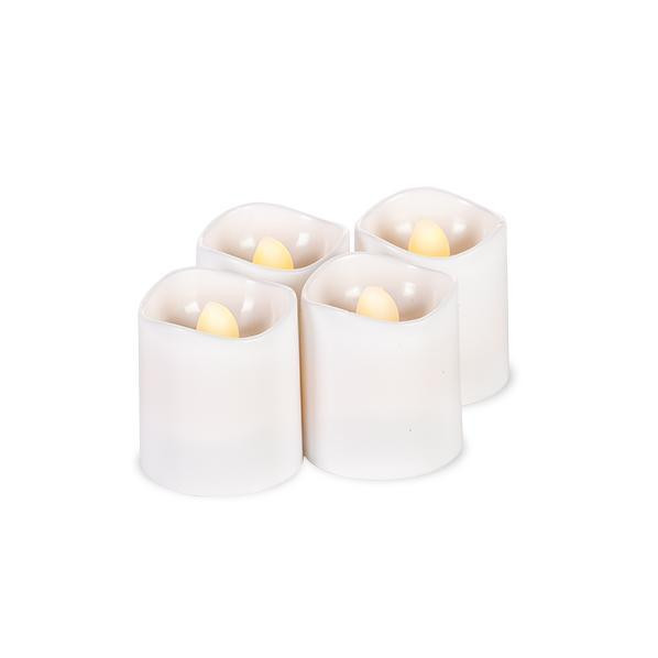 Votives - White 4 Pack, Remote