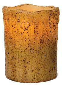 Pillar, Burnt Ivory 4" Grungy - Remote