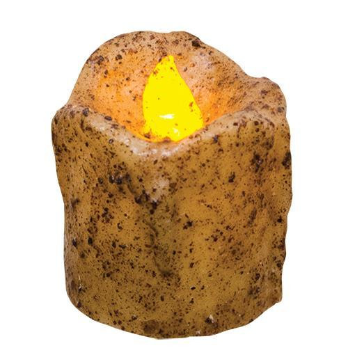 Pillar, Burnt Ivory 2.5" Grungy