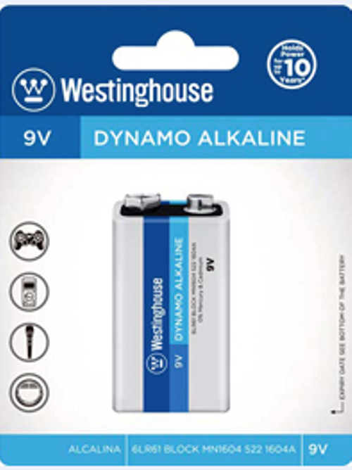 Alkaline 9 Volt - 1 Pack Westinghouse