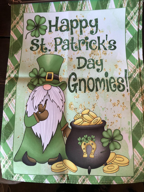 Flags Galore Garden Flag - Happy St. Patrick's Day Gnomies