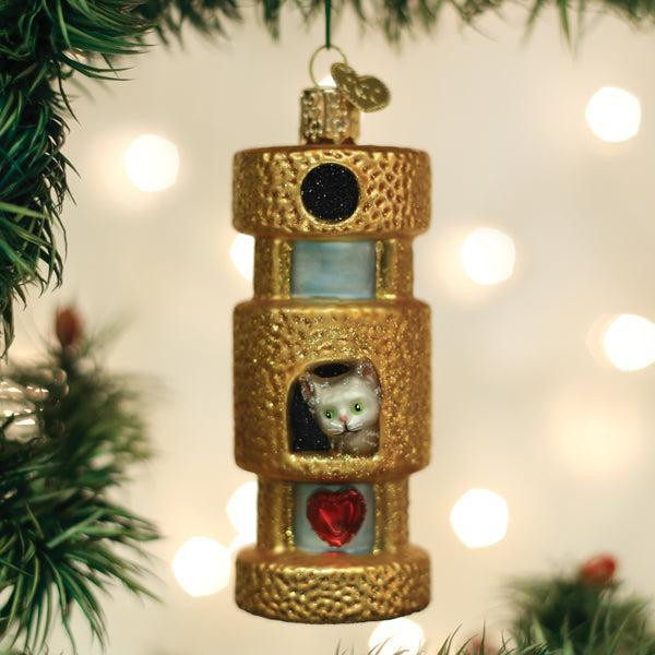 Old World Cat Tower Ornament
