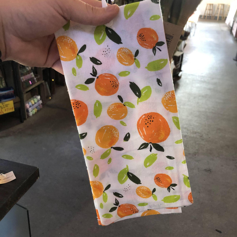 Oranges Printed Dish Towel