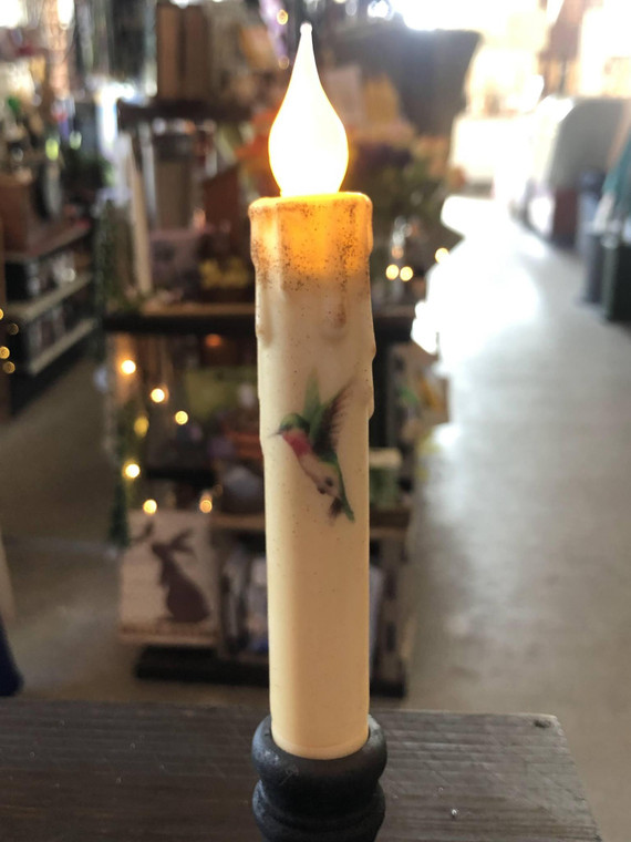 Hummingbird Battery Taper Candle