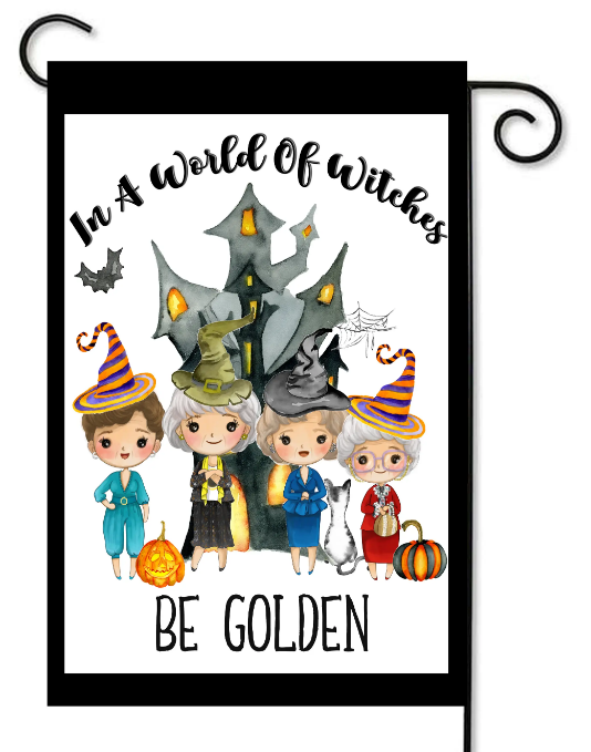 Golden Girls, Garden Flag - Happy Cow Decor