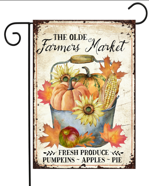 Farmers Market, Garden Flag - Flags Galore