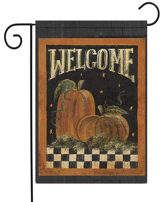 Welcome Pumpkins Primitive, Garden Flag - Flags Galore