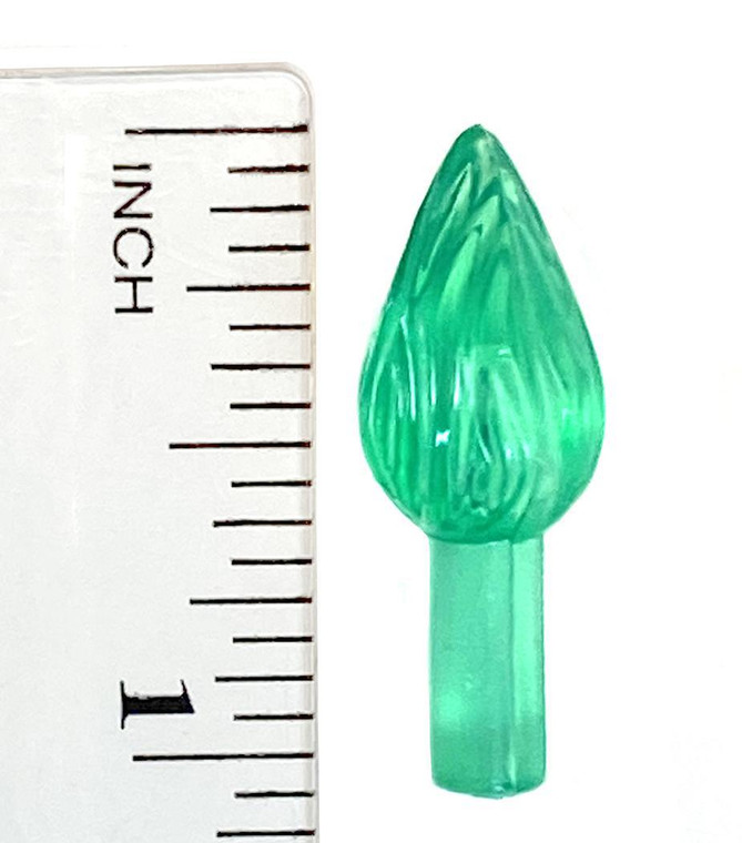 Medium Twist 10 Pack Green - Ceramic Christmas Tree Bulbs