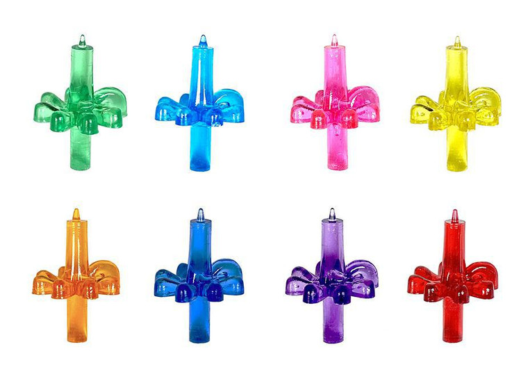 Candle Blossom 10 Pack Multi - Ceramic Christmas Tree Bulbs