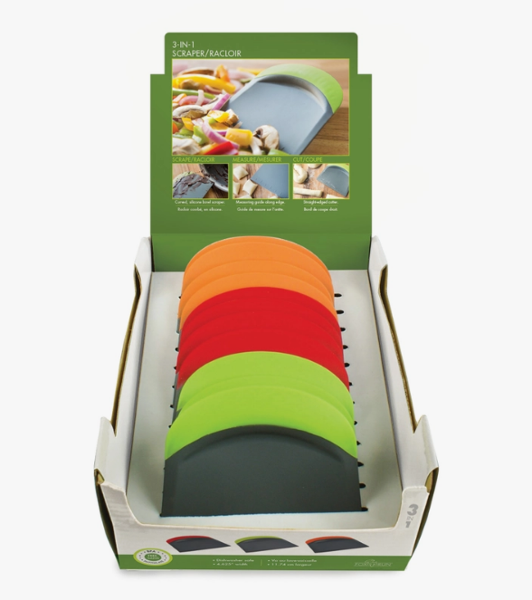 3-In-1 Bowl Scraper (1 Piece) - Plastic - Fox Run