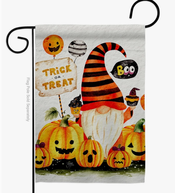 Boo Gnome Garden Flag - Two Group Flag Co.