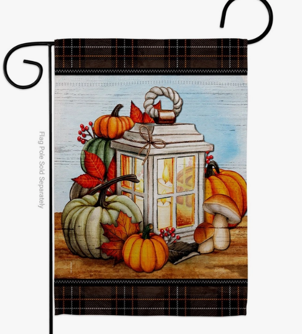 Fall Lantern Garden Flag - Two Group Flag Co.