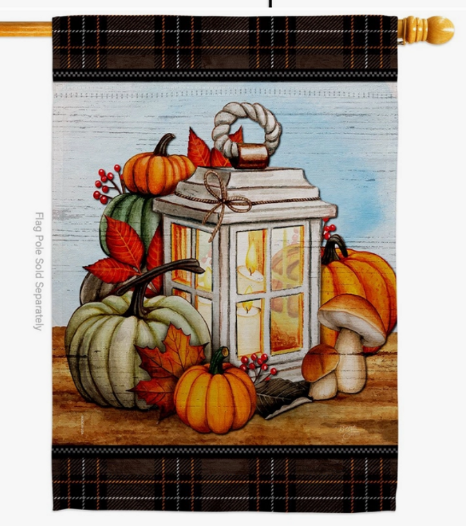 Fall Lantern House Flag - Two Group Flag Co.
