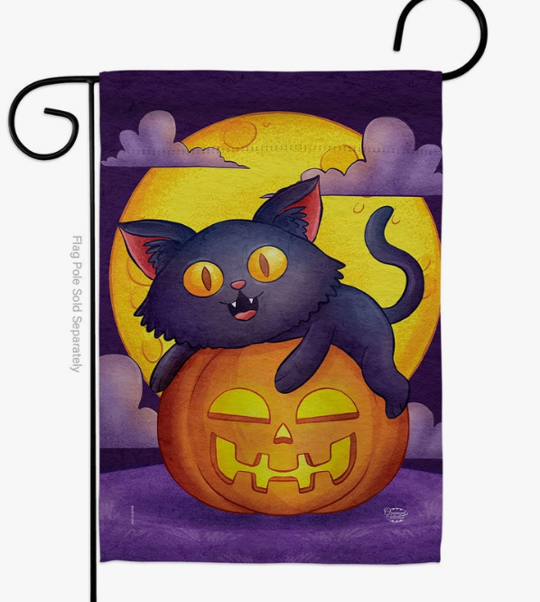 Halloween Kitty Garden Flag - Two Group Flag Co.