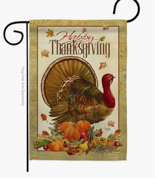 Thanksgiving Turkey Garden Flag - Two Group Flag Co.