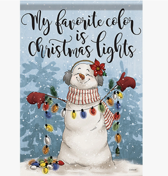 Favorite Color Christmas House Flag