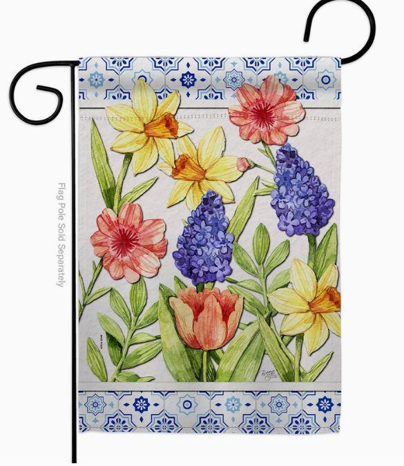 Spring Florals Garden Flag - Two Group Flag Co.